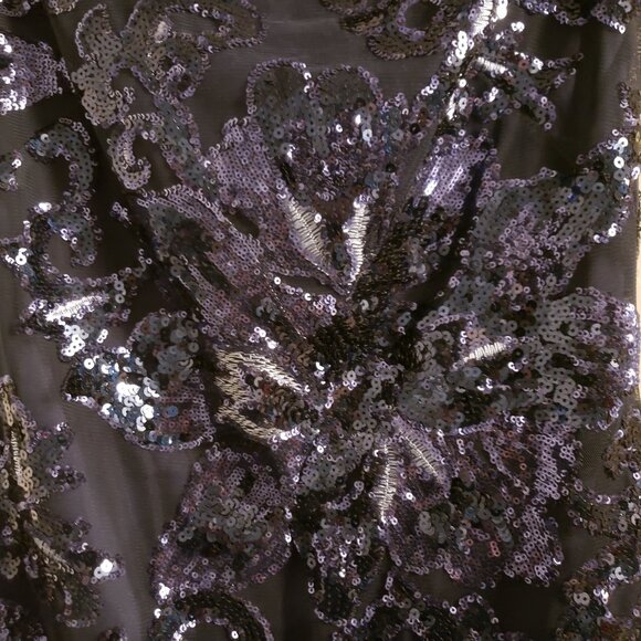 WHBM Sleeveless Blue Sequin Sheath Dress Sz 2 Party NWT White House Black Market - Picture 7 of 15